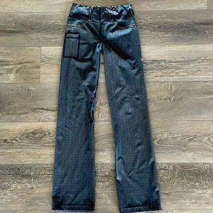 INKnBURN Womens Herringbone Performance Denim Pants Size 4